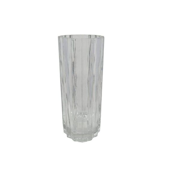 Vintage 70s Studio Nova Crystal Vase Ripple Wave Heavyweight Glass 8 1/2" Gift - Picture 7 of 15